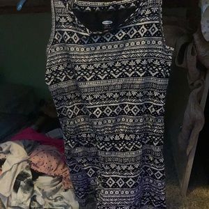 Old Navy-white and black romper